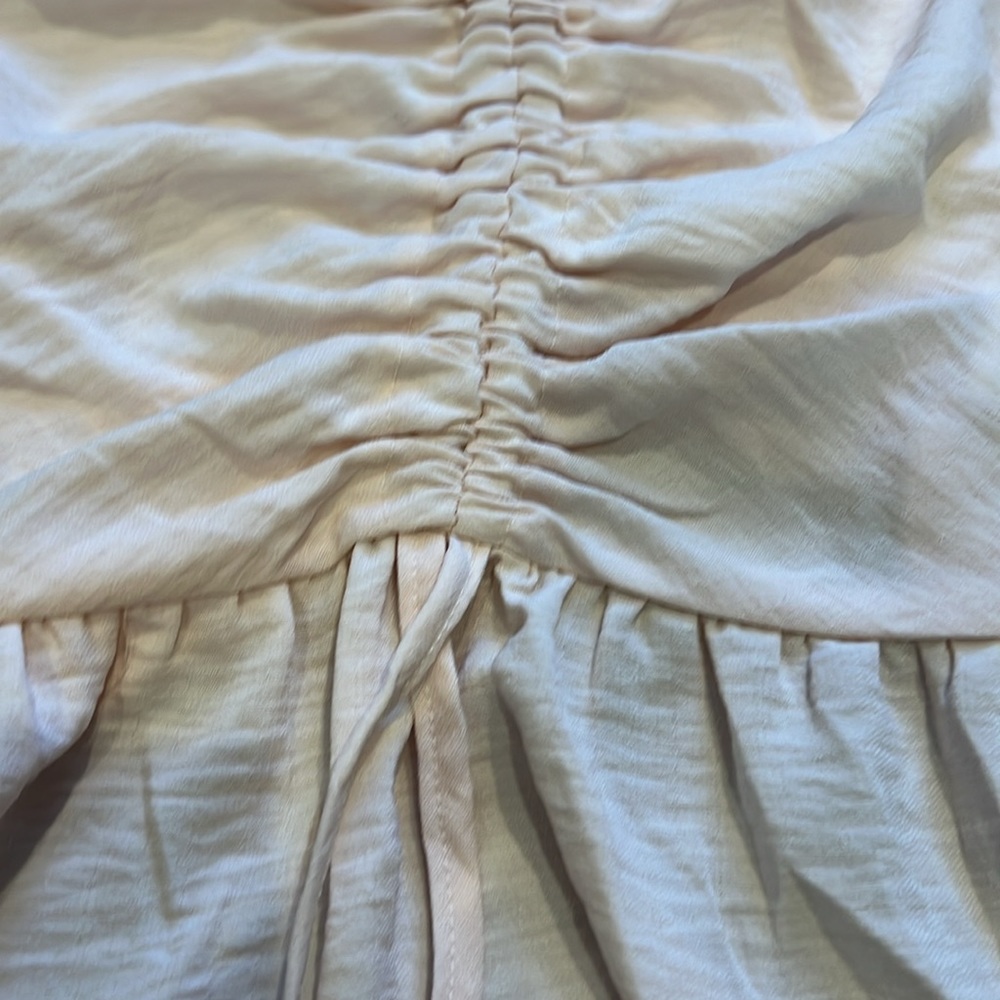 Top Shop Light Pink Ruffle Crop - Picture 3 of 3